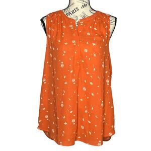 Daniel Rainn SMALL Celina Split Neck Blouse - Stitch Fix Exclusive Daisy Pattern
